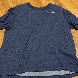 Nike Men's Heathered Navy Tee XL Dri fit